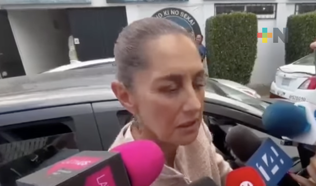 Reunión con Yunes Márquez fue visita de cortesía: Claudia Sheinbaum